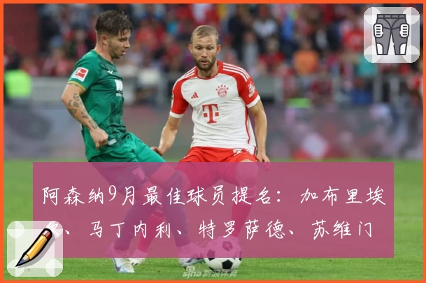 阿森纳9月最佳球员提名：加布里埃尔、马丁内利、特罗萨德、苏维门迪